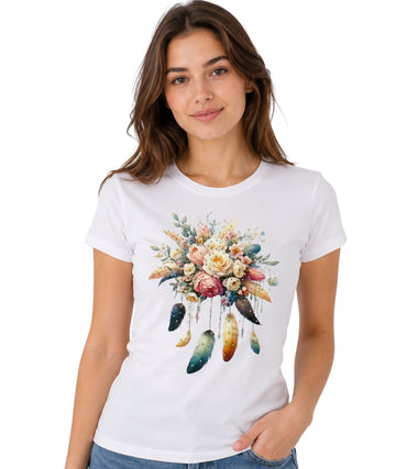 GUESS Women Floral Print T-Shirt