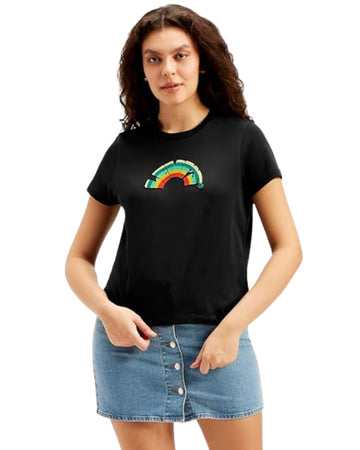 LEVI'S Women Rainbow Front Graphic T-Shirt