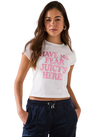 JUICY Women Glitter Front T-Shirt