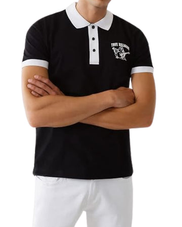 TRUE RELIGION Men Embroidered Logo Polo Shirt