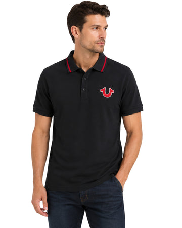 TRUE RELIGION Men Classic Casual Polo Shirt