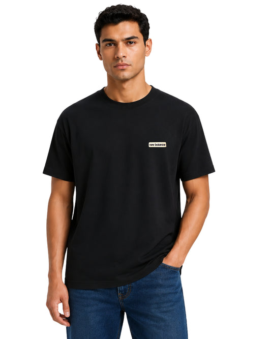 NB NEW BALANCE Men Logo Patch T-Shirt