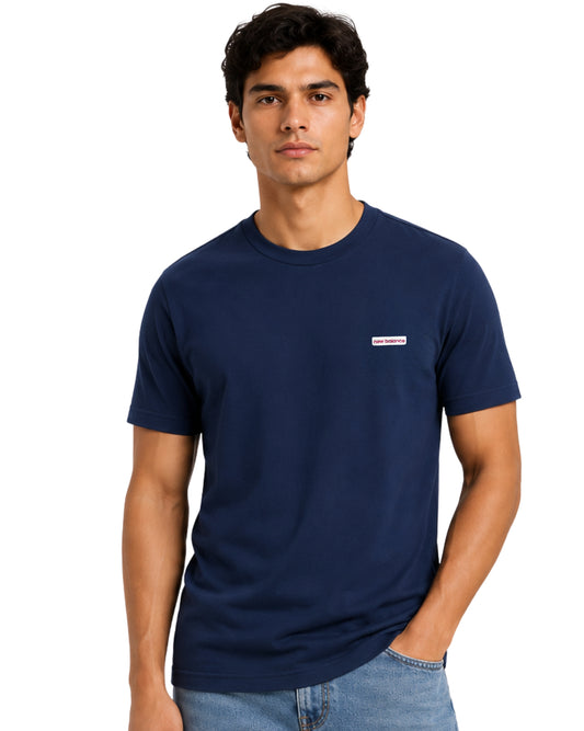 NB NEW BALANCE Men Logo Patch T-Shirt