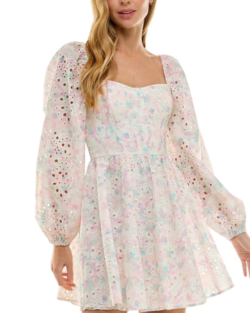 CITY STUDIO Women Pastel Floral Mini Dress