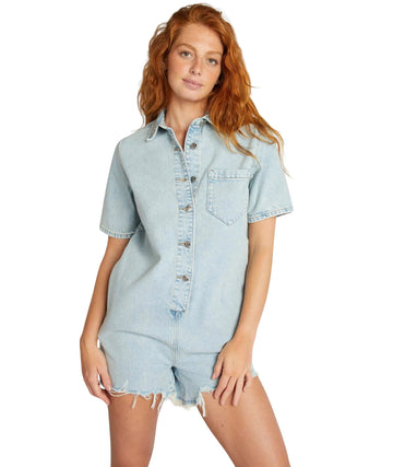 KIABI Women Denim Stylish Jumpsuit