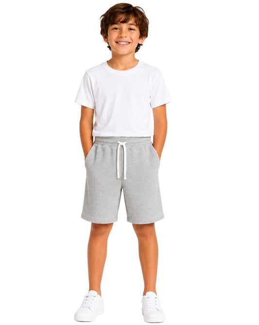 KIABI Boys Textured Knit Casual Short