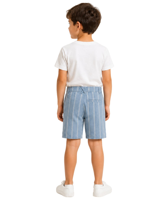 KIABI Boys Vertical Pinstripe Pattern Short