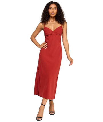 SENI & CADE Women  Pleated Bust Sleeveless MIDI Dress