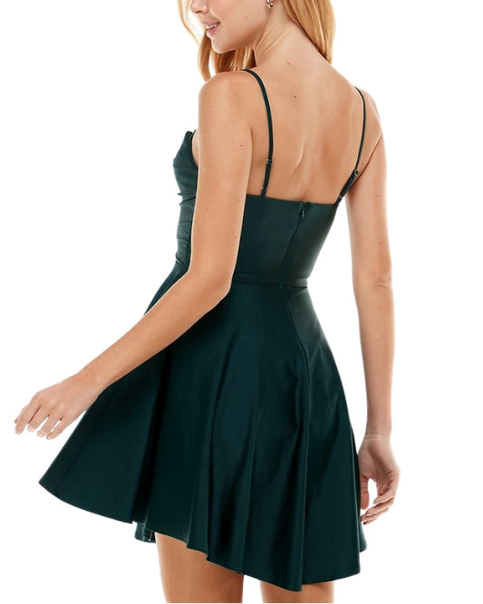 CITY STUDIO Women Draped Top Skater Dress