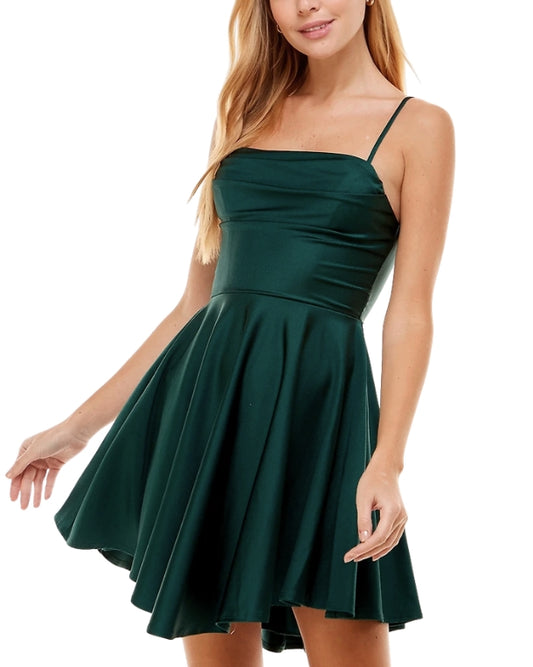CITY STUDIO Women Draped Top Skater Dress