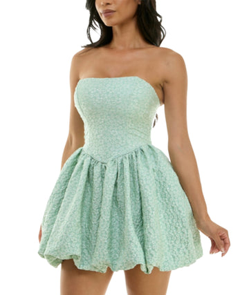 B.DARLIN Women Sequinned Balloon-Skirt Dress