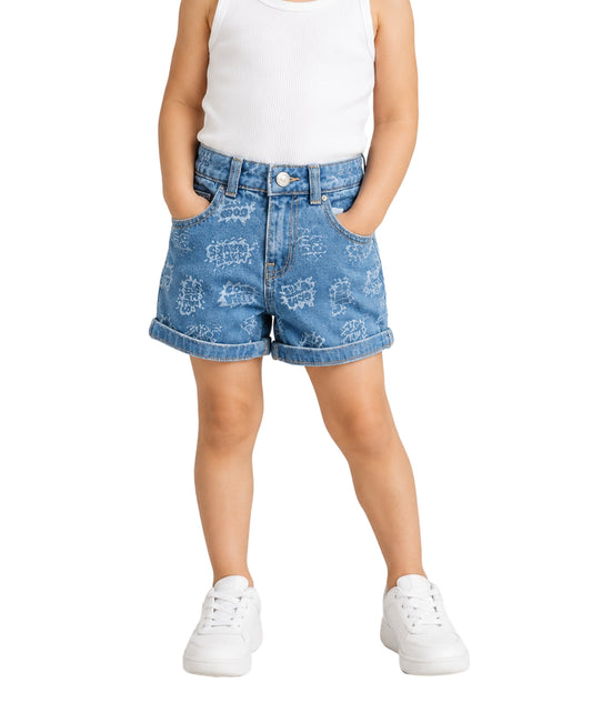 KIABI Kids Girls Graphic Short