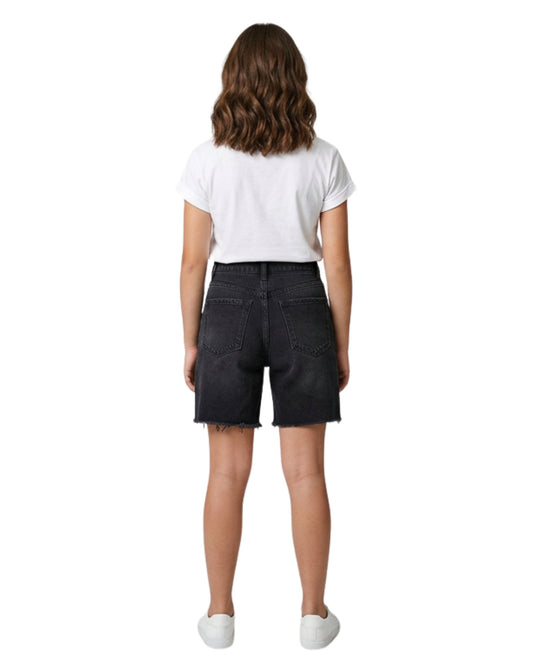 KIABI Girls Raw Frayed Short