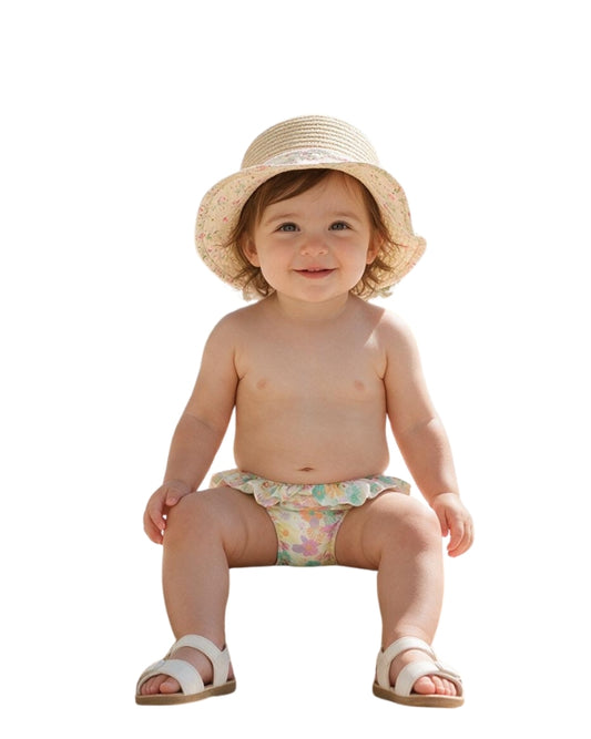 KIABI Baby Girl Floral Swim Panites