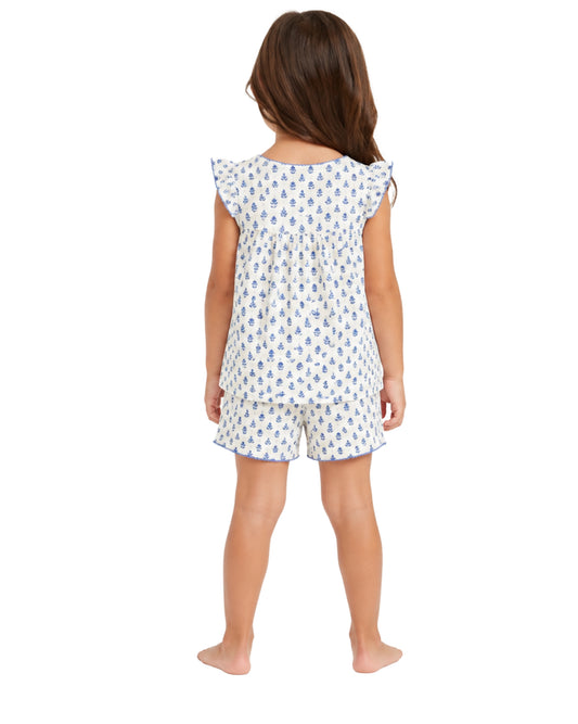 KIABI Girls Floral Pyjama Set 2 Pcs