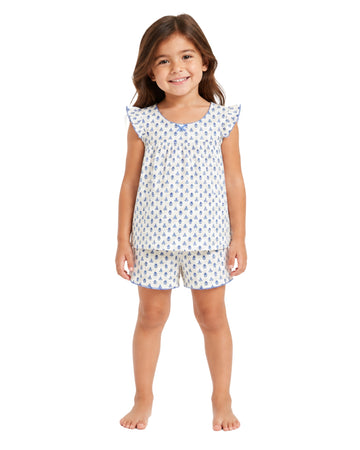 KIABI Girls Floral Pyjama Set 2 Pcs