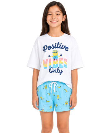 KIABI Kids Girls Minions Pyjama Set 2 Pcs