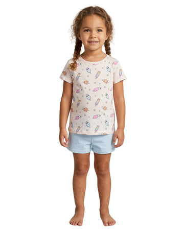 KIABI Girls  Ice Cream And Popsicle  Pyjama Set 2 Pcs