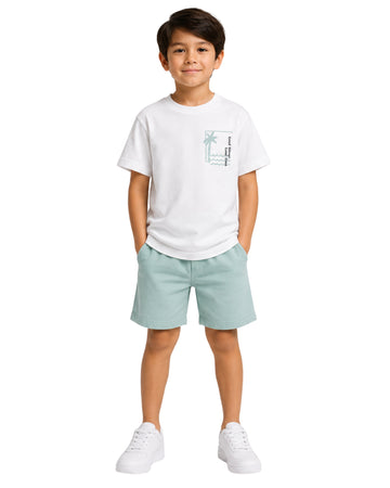 KIABI Boys Beach Scene Graphic T-Shirt