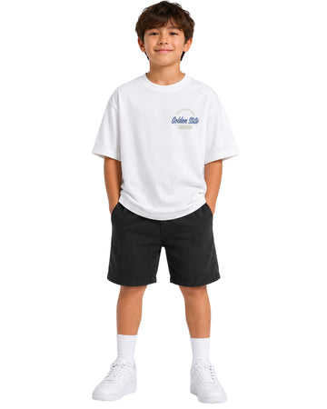 KIABI Boys Coastal Scene Artwork T-Shirt