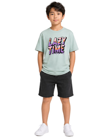 KIABI Boys Lazy Time Layered T-Shirt