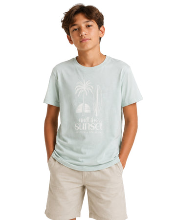KIABI Boys Tropical Palm Tree T-Shirt