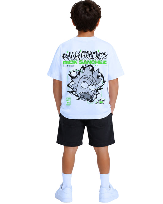 KIABI Boys Rick Sanchez Back Graphic T-Shirt