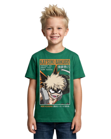 KIABI Boys Katsuki Bakugo Graphic T-Shirt