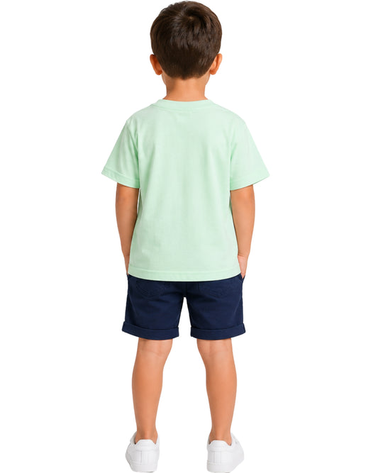 KIABI Boys Dinosaur Surf T-Shirt