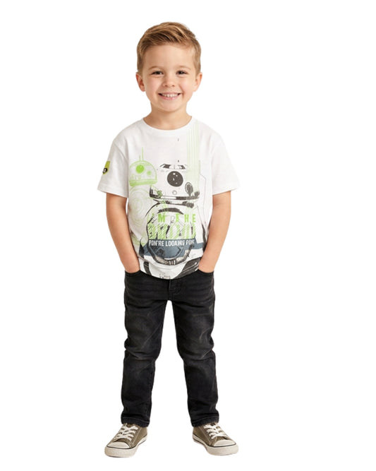 STAR WARS Boys Robot Graphic T-Shirt