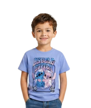 DISNEY Baby Boys Angel & Stitch T-Shirt