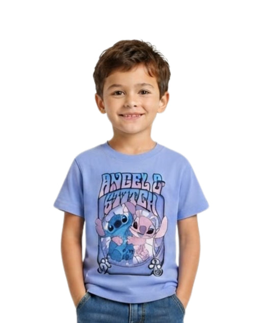 DISNEY Baby Boys Angel & Stitch T-Shirt