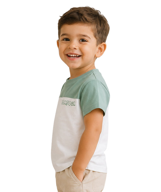 KIABI Baby Boys Bonjour T-Shirt