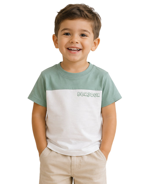 KIABI Baby Boys Bonjour T-Shirt