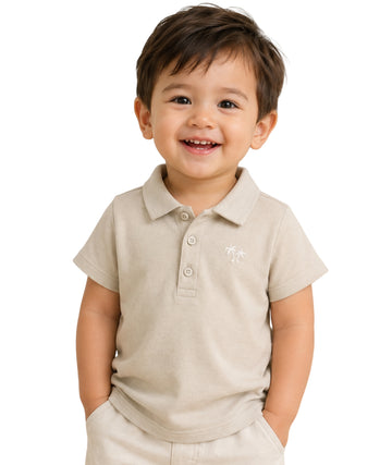 KIABI Baby Boy Soft Polo Neck T-Shirt