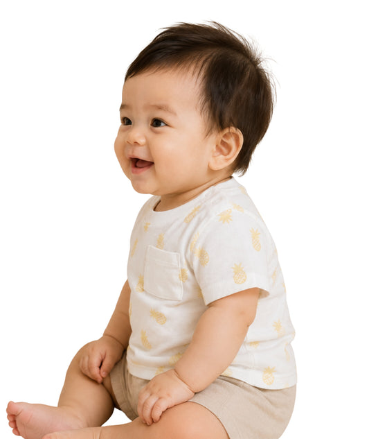 KIABI Baby Boys Pineapple T-Shirt