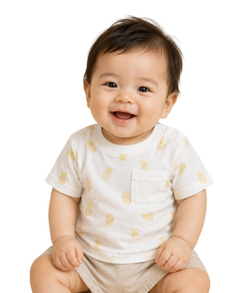 KIABI Baby Boys Pineapple T-Shirt