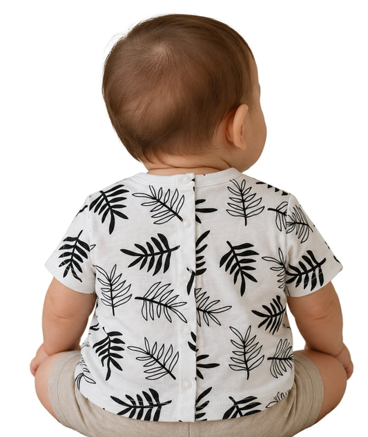 KIABI Baby Boys Leave Print T-Shirt
