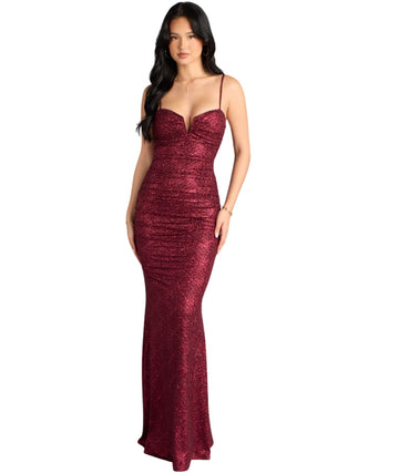 EMERALD SUNDAE Women Shimmer Sleeveless Dress