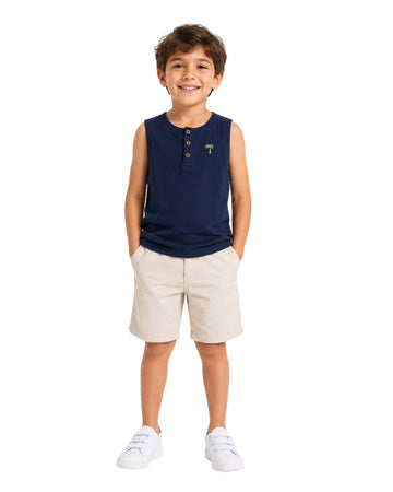 KIABI Boys Palm Chest T-Shirt