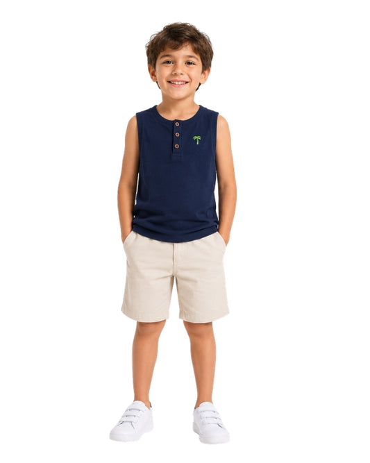 KIABI Boys Palm Chest T-Shirt