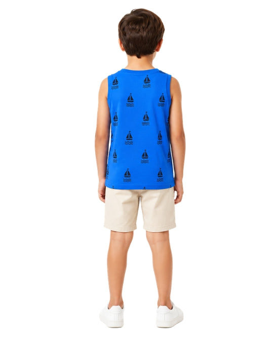 KIABI Boys Nautical Graphic Detail T-Shirt