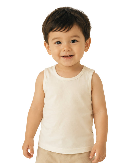 KIABI Baby Boys Soft Sleeveless T-Shirt