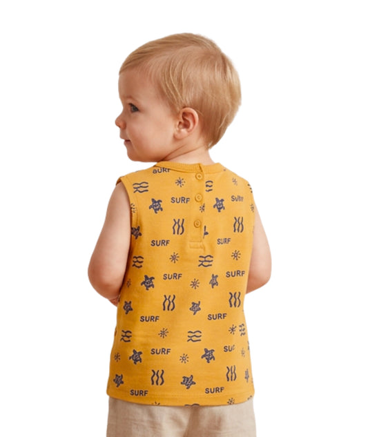 KIABI Baby Boys Surf Sleeveless T-Shirt