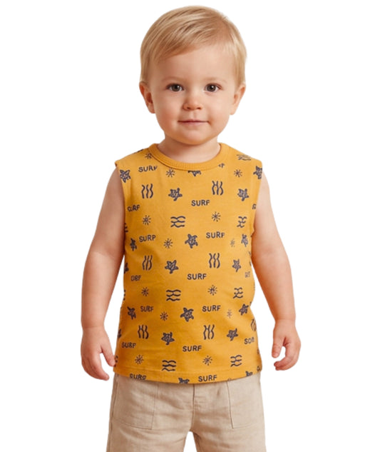 KIABI Baby Boys Surf Sleeveless T-Shirt