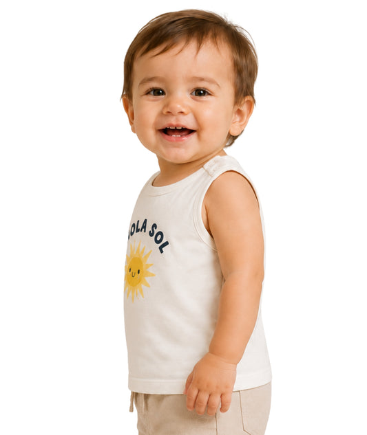 KIABI Baby Boys Comfort Hola Sol T-Shirt