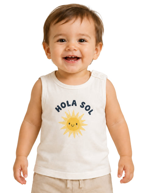 KIABI Baby Boys Comfort Hola Sol T-Shirt