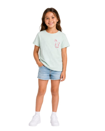 KIABI Girls Unicorn Graphic Print T-Shirt