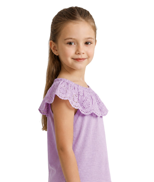 KIABI Girls Embroided T-Shirt