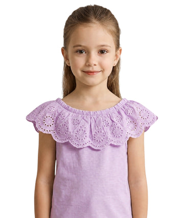 KIABI Girls Embroided T-Shirt